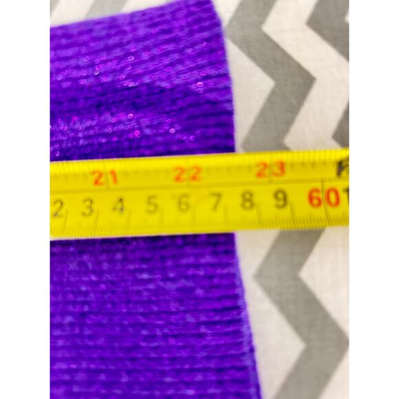 Investments Purple Sequin Knit Tank Top – Size Small - Picture 4 of 7